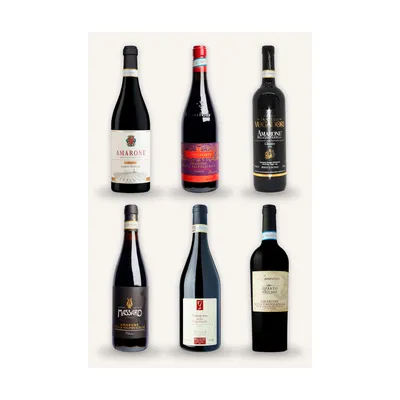 Amarone Smagekasse med 6 topamaroner