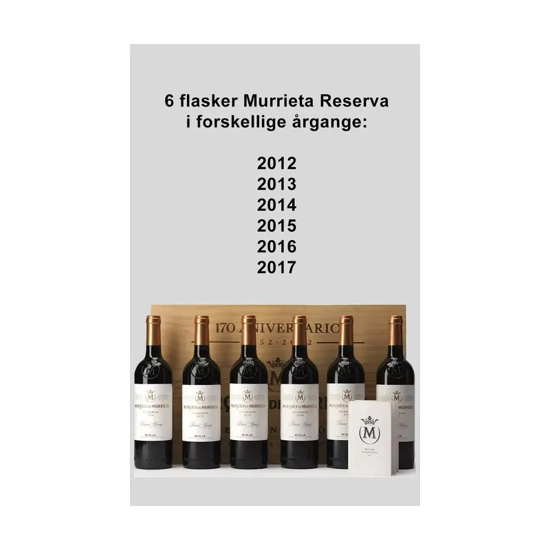 Marqués de Murrieta Reserva 2012-2017 i trækasse – Marques de Murrieta