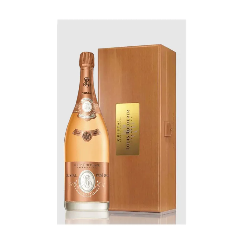 Louis Roederer Cristal Rosé 2012 i flot trækasse - 3 Ltr
