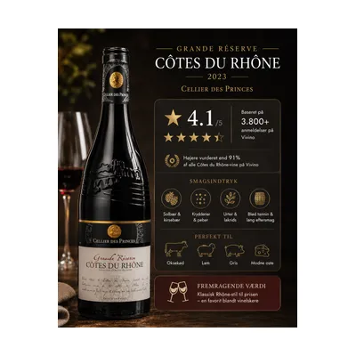 Cellier des Princes Grande Réserve Côtes du Rhône 2023