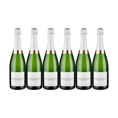 6 flasker Champagne Brut La Particulière – Champagne Baron Albert
