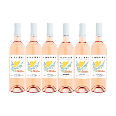 6 flasker 2025 Côtes de Provence Rosé Cuvée Bohème – Figuiere