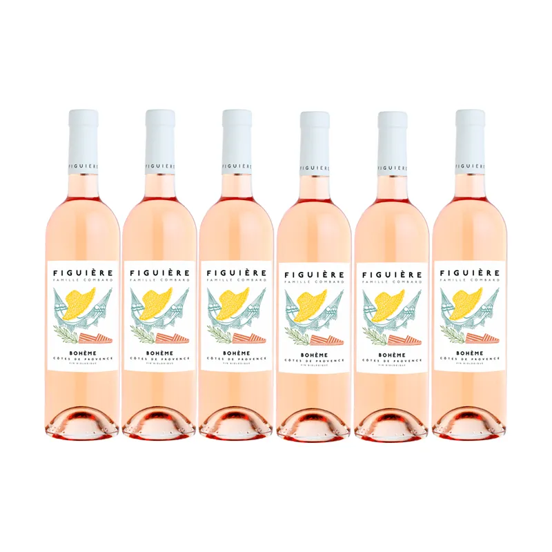 6 flasker 2025 Côtes de Provence Rosé Cuvée Bohème – Figuiere
