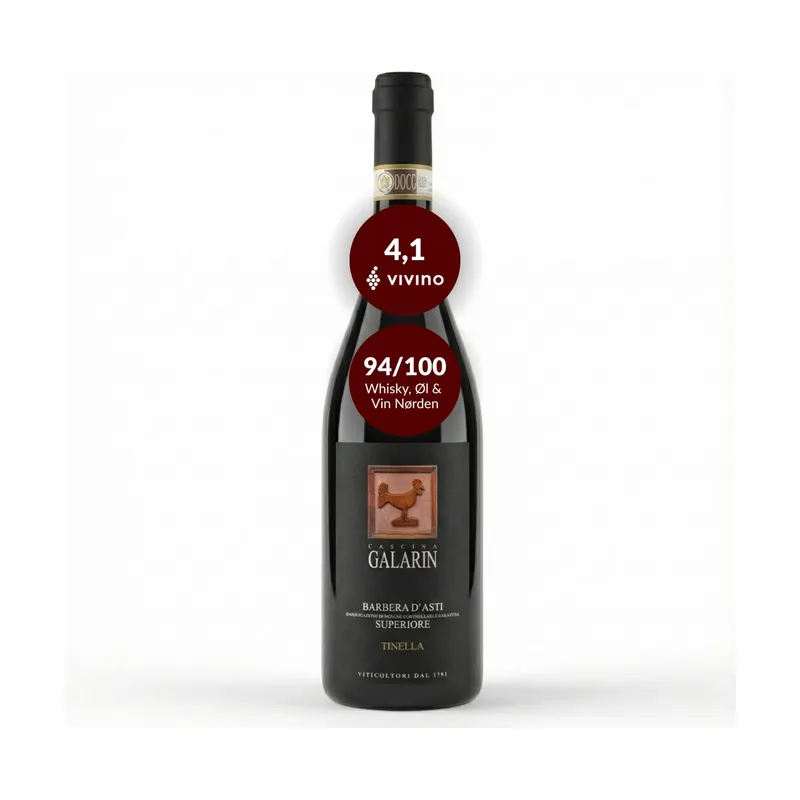 Galarin Barbera d'Asti Superiore DOCG "Tinella" 2022  Økologisk rødvin, Piemonte