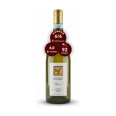 Galarin Langhe Arneis DOC "Barivel" Økologisk, Piemonte Italien, 2025