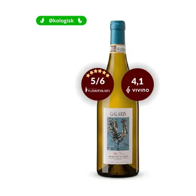 Galarin Moscato d´Asti Økologisk aperitif, Piemonte Italien