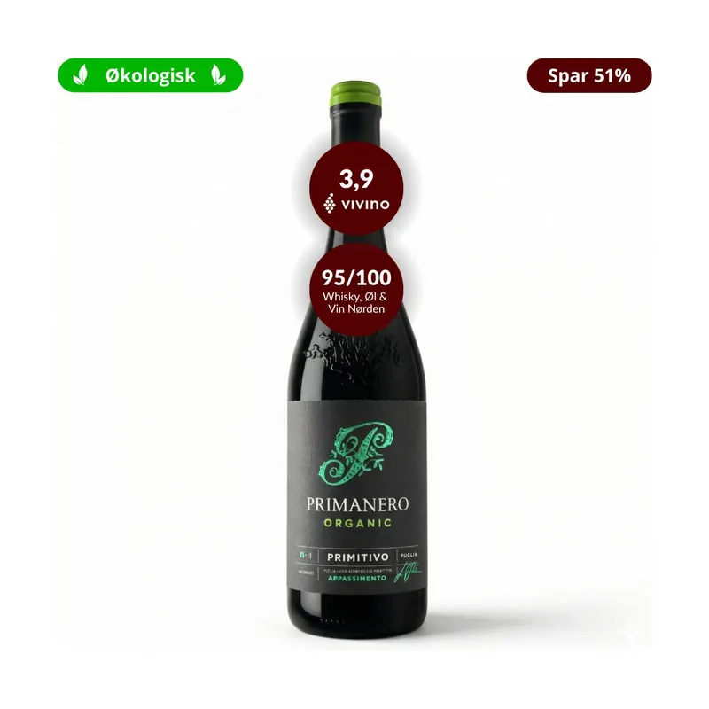 Primanero 2023, Paolo Leo - "Amarone Killer", Økologisk Primitivo, Puglia