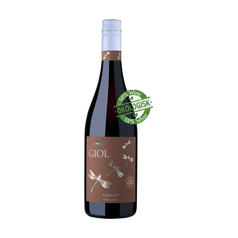 Giol Merlot Økologisk Rødvin 2025, uden tilsatte sulfitter, Veneto Italien