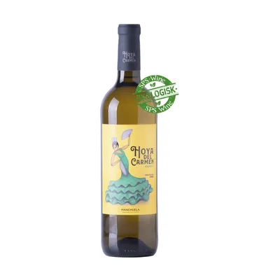 Hoya del Carmen Macabeo, Hvidvin, økologisk og vegansk, Manchuelo, Spanien