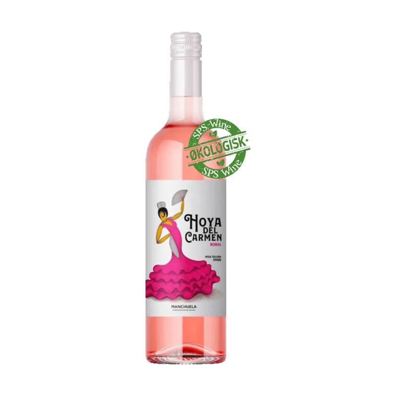 Hoya del Carmen Bobal Rosado, økologisk & vegansk rosévin, Manchuela Spanien