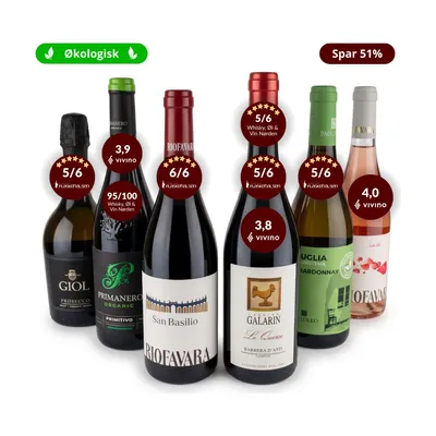 Italiensk Smagskasse - 6 Økologiske Favoritter