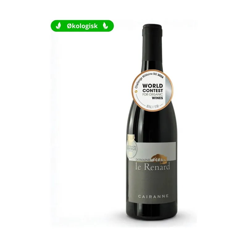 Domaine Le Renard Cairanne CDRV, Økologisk rødvin 2023, Rhone Frankrig