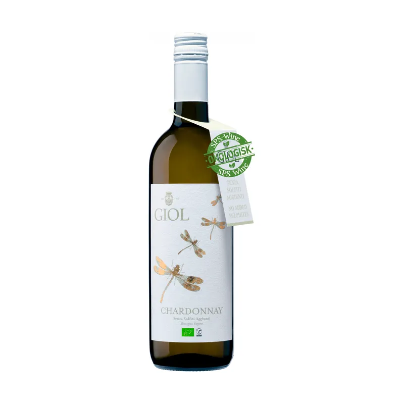 Giol Chardonnay Økologisk Hvidvin, Veneto Italien - 2024 uden tilsatte sulfitter