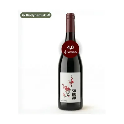 Domaine Duseigneur Sakura rødvin, biodynamisk Naturvin uden tilsatte sulfitter, Rhône Frankrig, 2023