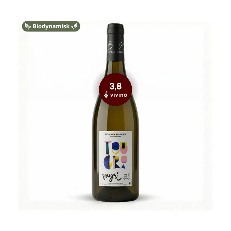 Bonnet Huteau Tougri, hvidvin, Loire Frankrig, Biodynamisk 2025