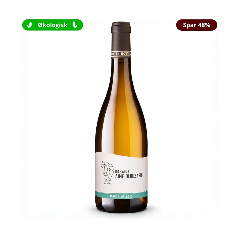 Domaine Aimé Blouzard Mâcon-Villages Blanc 2023, Økologisk Hvidvin, Mâcon-Péronne, Frankrig
