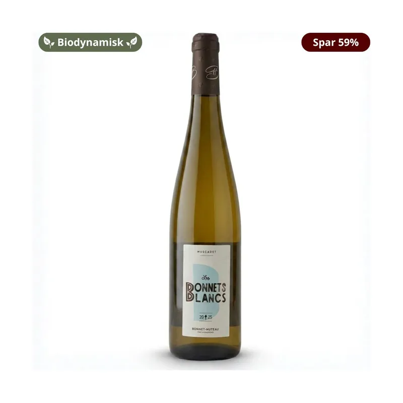 Bonnet Huteau Muscadet Les Bonnets Blancs, hvidvin, Loire Frankrig, Biodynamisk 2025