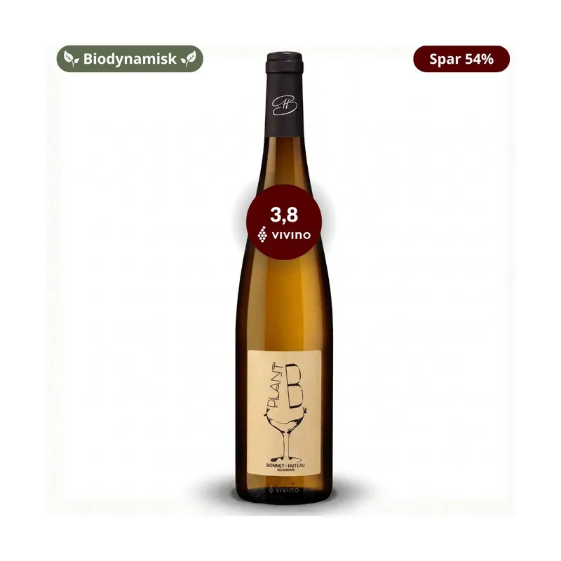 Bonnet-Huteau Plant B 2025 - Biodynamisk hvidvin uden sulfitter, Loire, Frankrig
