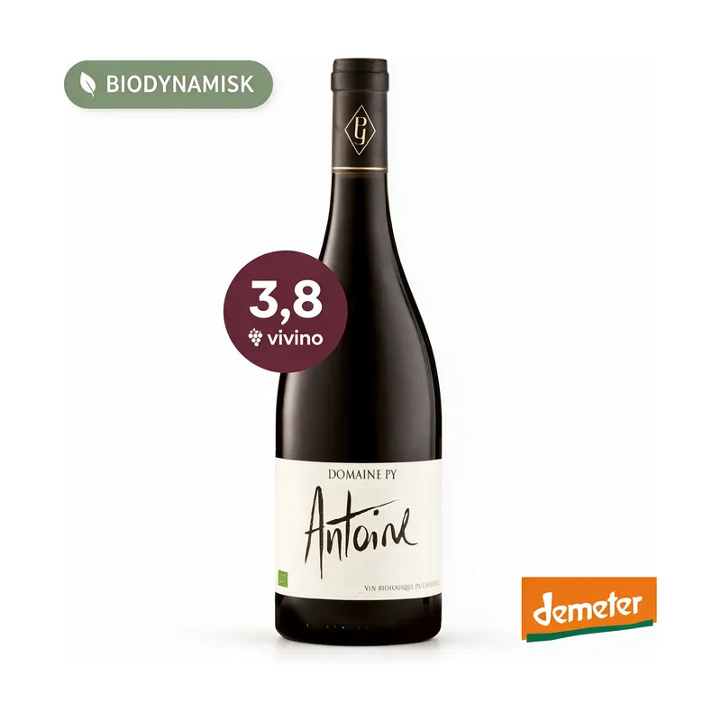 Domaine Py Antoine, biodynamisk rødvin 2023, Languedoc, Frankrig