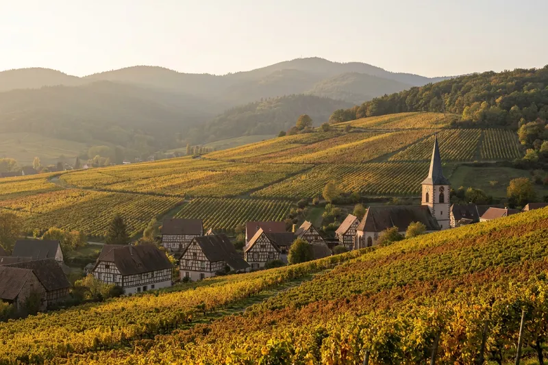 Vinmarker i Alsace